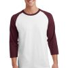 White/ Athletic Maroon