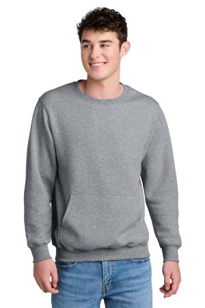 Port & Core Fleece Crewneck Pocket Sweatshirt PC78pkt