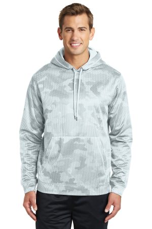 Sport-Tek Sport Wick Camohex Fleece Hooded Pullover ST240