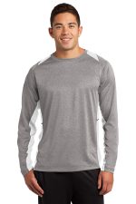Sport-Tek Long Sleeve Heather Colorblock Contender Tee ST361ls