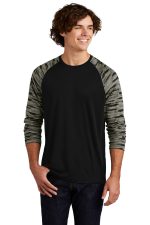 Sport-Tek Drift Camo Colorblock Long Sleeve Tee ST376ls