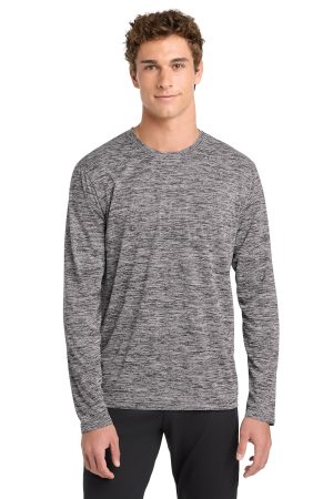 Sport-Tek Posicharge Long Sleeve Electric Heather Tee ST390ls