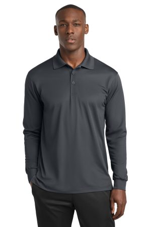 Sport-Tek Long Sleeve Micropique Sport Wick Polo ST657