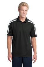 Sport-Tek Tricolor Shoulder Micropique Sport Wick Polo ST658
