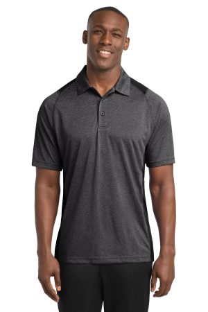 Sport-Tek Heather Colorblock Contender Polo ST665