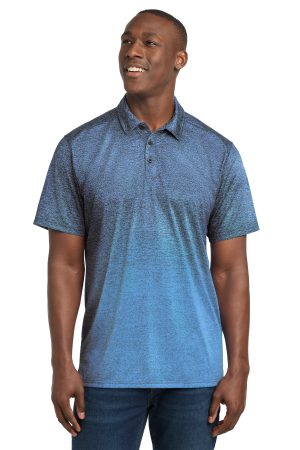 Sport-Tek Ombre Heather Polo ST671