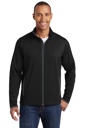 Sport-Tek Sport Wick Stretch Contrast Full Zip Jacket ST853