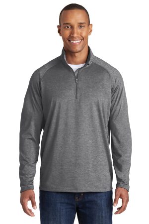Sport-Tek Tall Sport Wick Stretch 1 4 Zip Pullover TST850