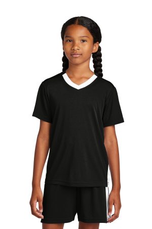 Sport-Tek Youth Competitor United V Neck YST101