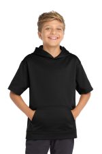 Sport-Tek Youth Sport Wick Fleece Short Sleeve Hooded Pullover YST251
