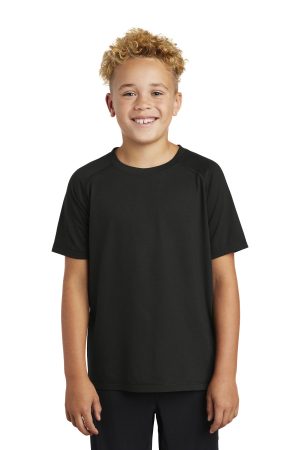 Sport-Tek Youth Posicharge Tri Blend Wicking Raglan Tee YST400