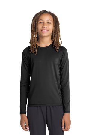 Sport-Tek Youth Long Sleeve Rashguard Tee YST470ls