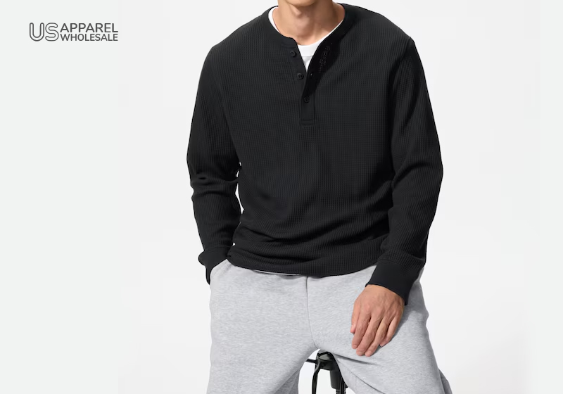 henley neck tee henley neck t shirt